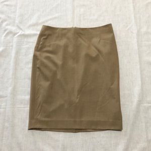Kaki colored pencil skirt size 6 The limited